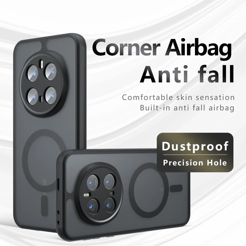 Shockproof Magnetic Matte Anti-Fingerprint Transparent Case
