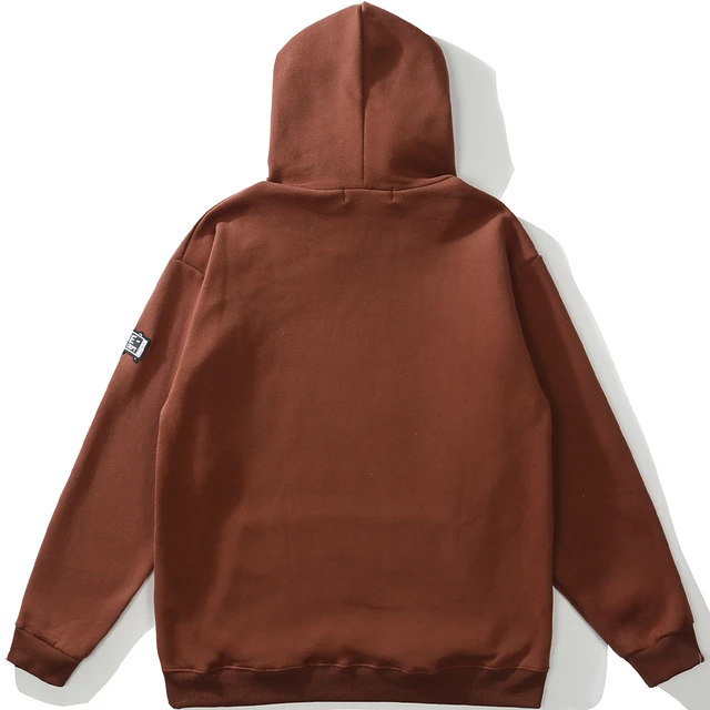 LACIBLE Harajuku Hip Hop Streetwear Heart Thief Fleece Hoodie Pullover  Fashion Loose Casual Skull Hooded Sweatshirt