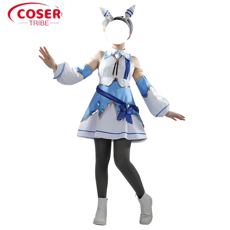 

COSER TRIBE Anime Game Pretty Derby Hishi Miracle Halloween Carnival Role Play Costume Complete Set