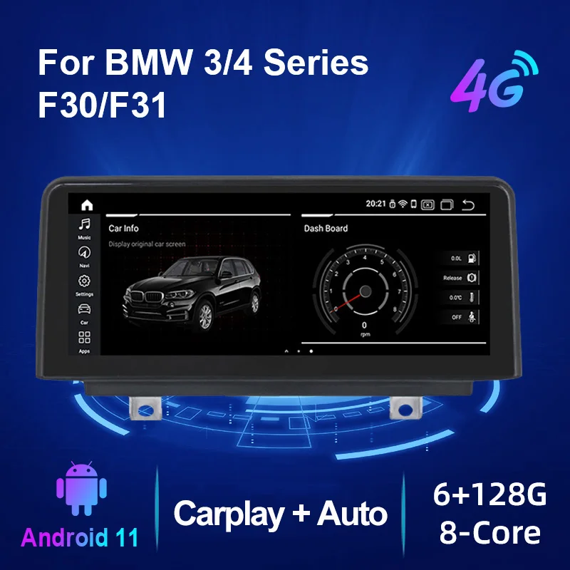 NaviFly Android 11 6G 128G для BMW NBT 3 серии F30 F31 F34 4 F32 F33 F36 автомобильный радиоприемник GPS