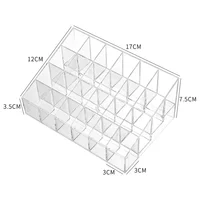 Transparent arylic Trapezoid Lipstick Holder Cosmetic Organizer/display/holder Organizer Stand 2
