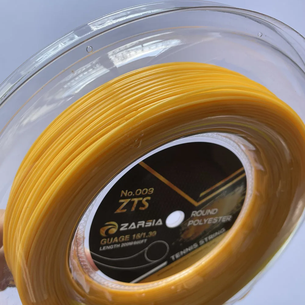 ZARSIA 4G Tennis String Polyester 200m Round Poly Tennis Racquet Training Strings 1.30mm