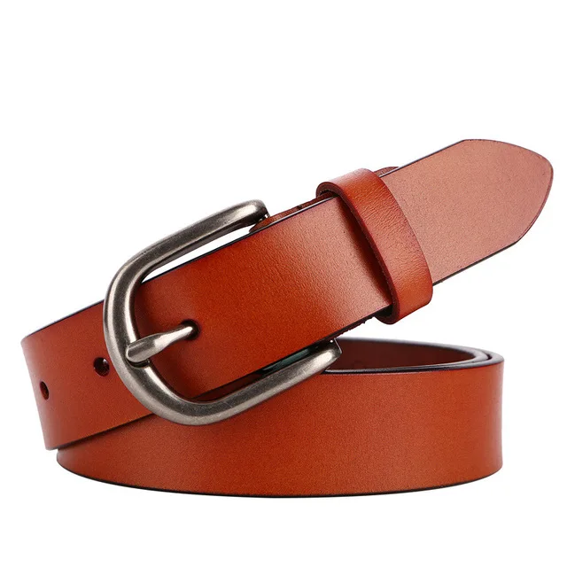 Women's Belt Lady Fashion Classic Brand Design Genuine Leather Belt Woman Luxury Oil Wax Cow Leather Belt Female western belts for women Belts