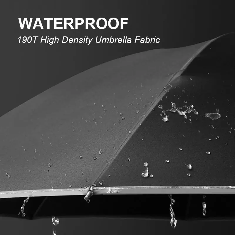 Super Large Folding UV Umbrella Rain Women Windproof Sunny And Rainy Paraguas Male Double Whole Family Umbrellas Reverse