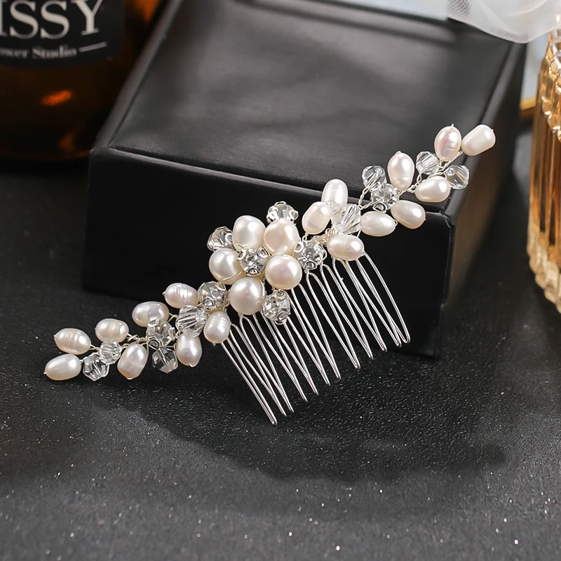 Freshwater Pearls Hair Comb Women Hair Accessories Pearl Decoration Wedding Accessories