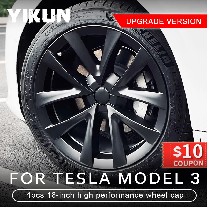 4PCS HubCap Performance Replacement Wheel Cap 18 Inch Automobile Hub