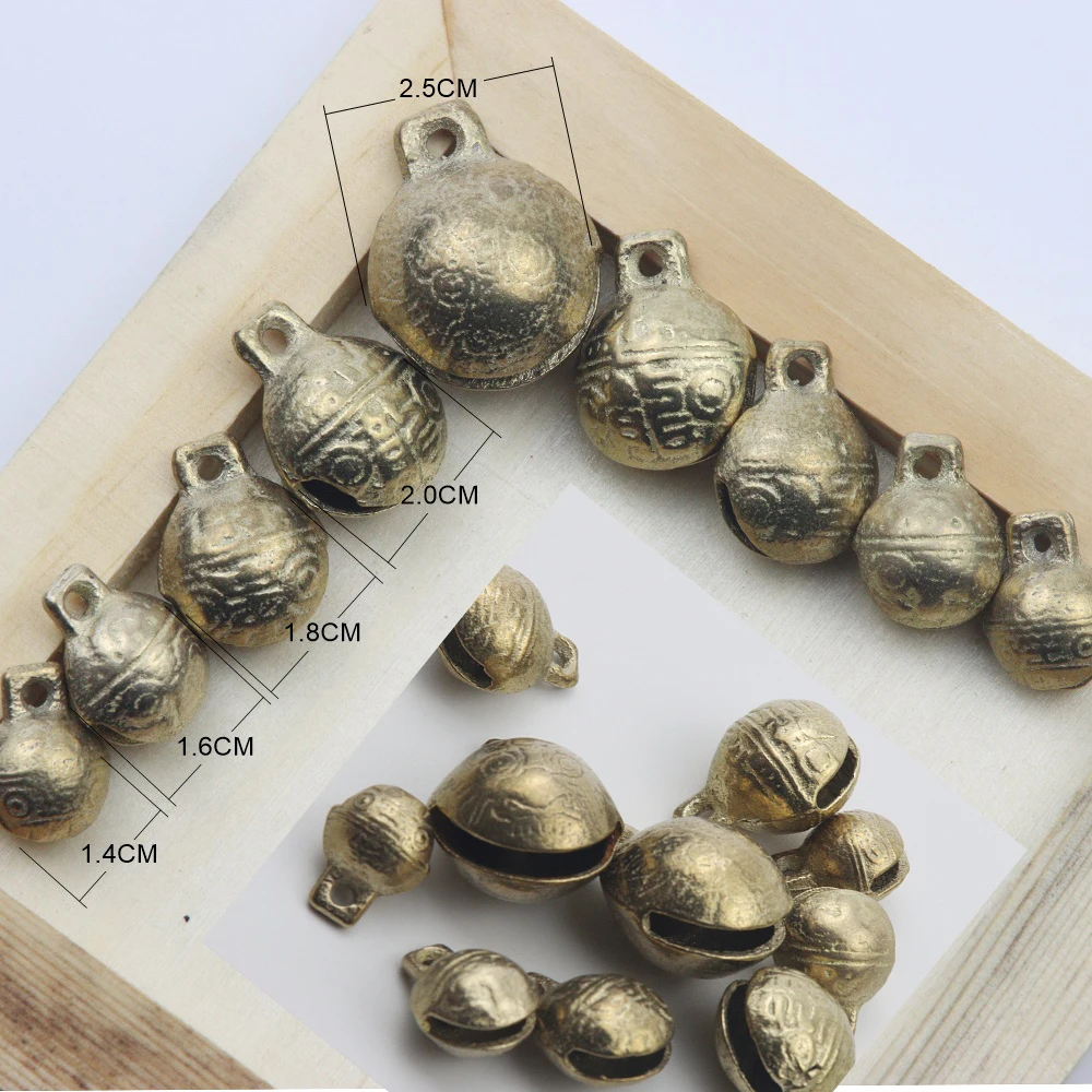 

3PCS China Good Luck Tiger bell Brass Tinker Bell DIY Pet Bracelet Anklet And Pendant