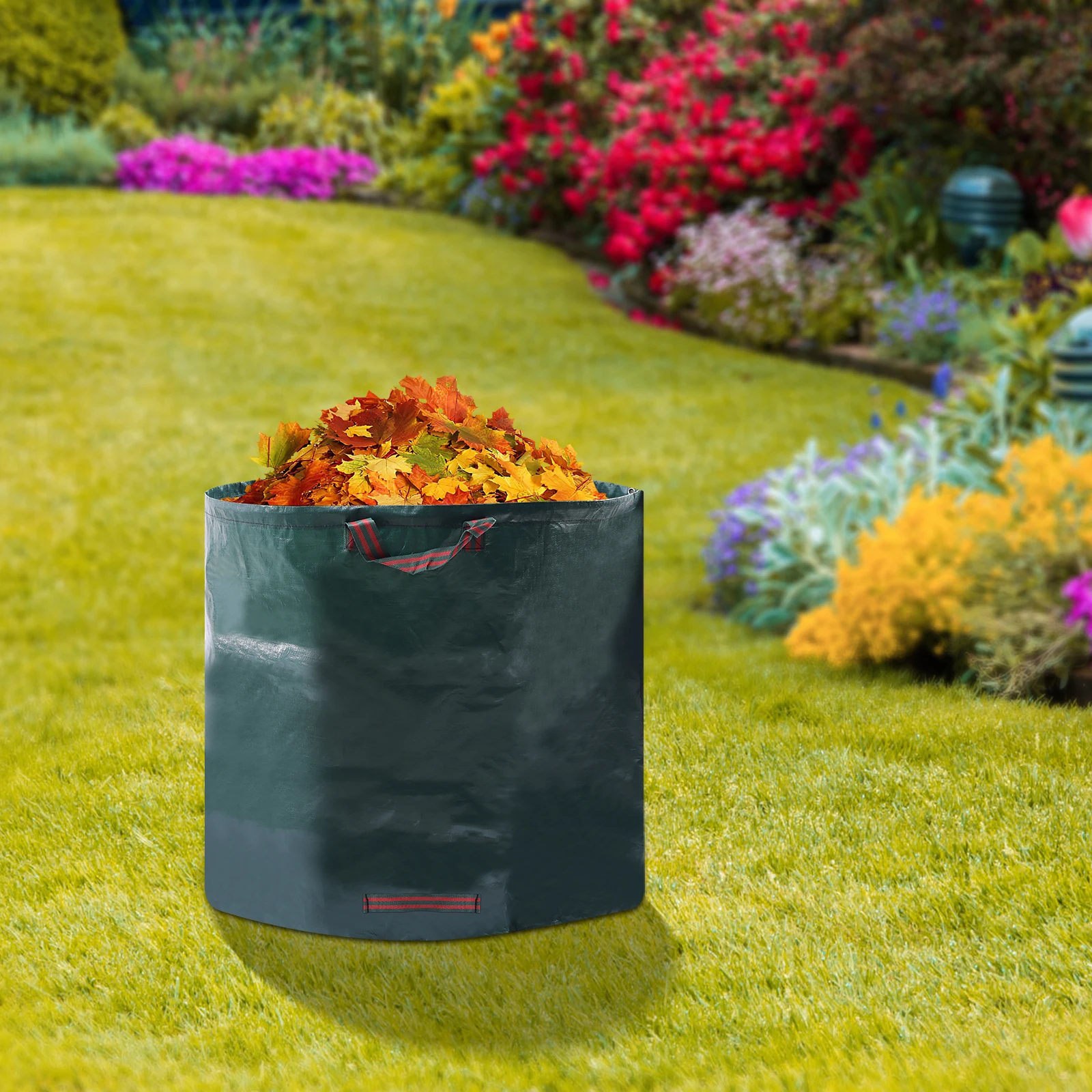 Outdoor Tree Leaf Bag Rack Metal Garden Garbage Bag Stand Detachable  Lightweight Portable Multifunctional Camping Outdoor