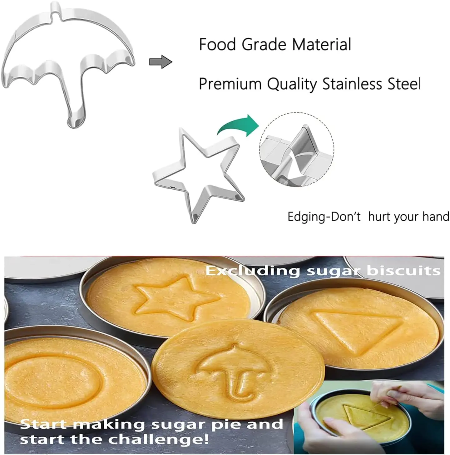 Lot De 12 Emporte-Pièces Rond Patisserie,Patisserie Pour Les Biscuits, Les Pates À Sucre, Les
