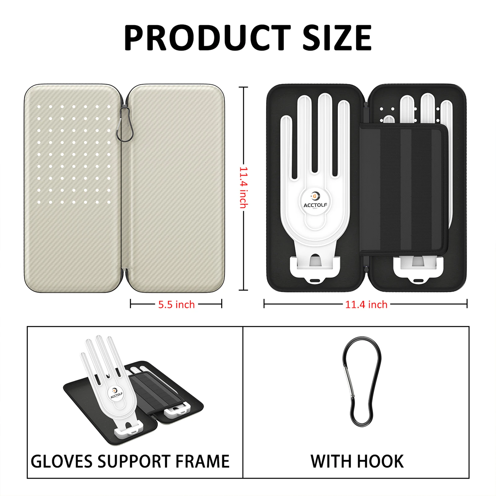 Keep Gloves Dry Storage Box Lightweight Compact Portable Easy To Take For Golfs Gloves Golfs Balls