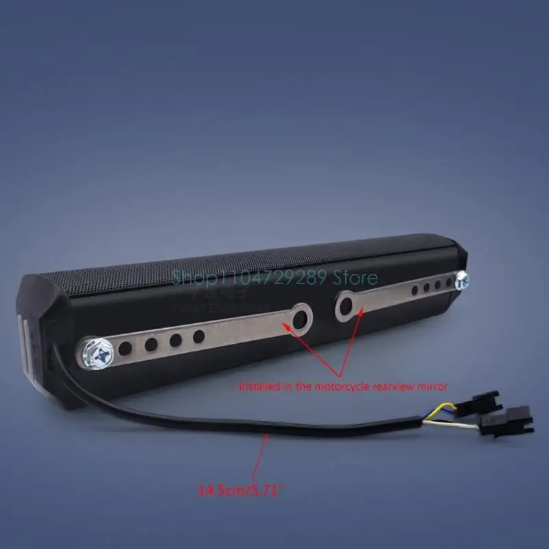 오토바이 EDR-스피커 방수 오토바이 스테레오 FM 라디오 AUX USB TF 카드 블루투스 호환 MP3 플레이어 스쿠터 자전거