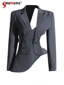 Image for Asymmetric Small Suit 2024 New Hollow-out Slimming 