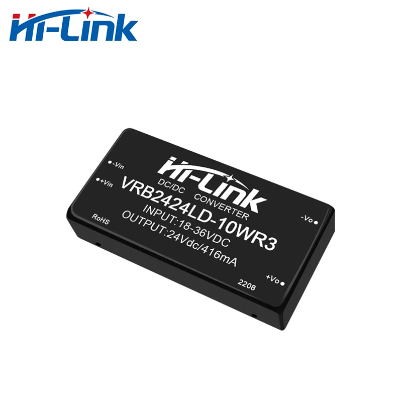 Hi-Link 2pcs/lot 18-36V to 24V 420mA Step down DC Converter Isolated VRB2424LD-10WR3 Switching Power Supply Module