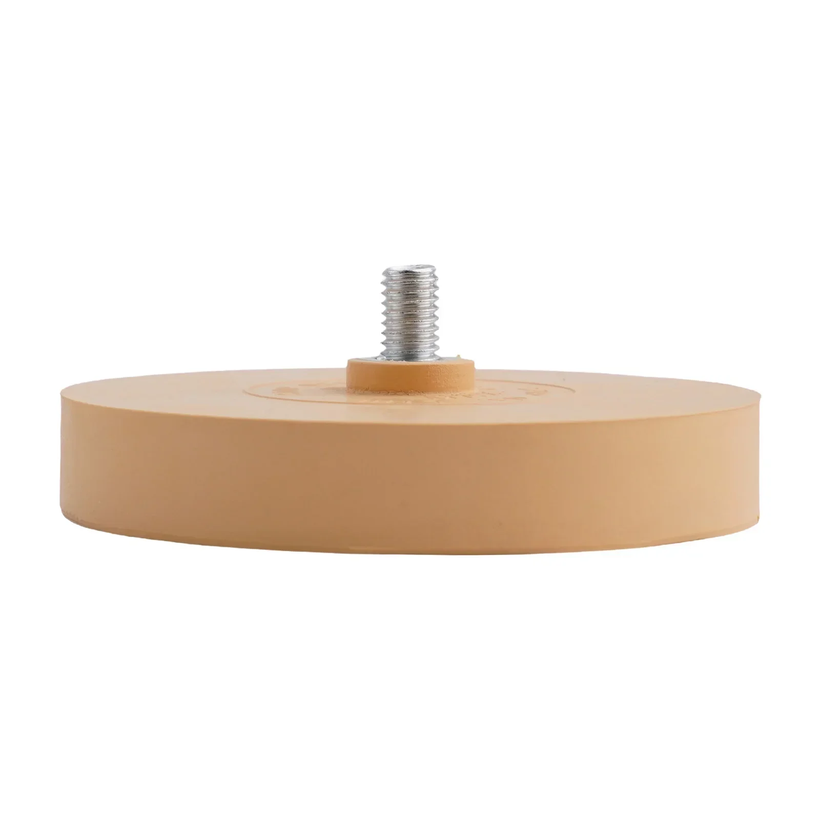 Secure And Easy To Use 88mm Rubber Eraser Caramel Wheel With Drill Arbor Attachment Smooth Stripe Removal Process