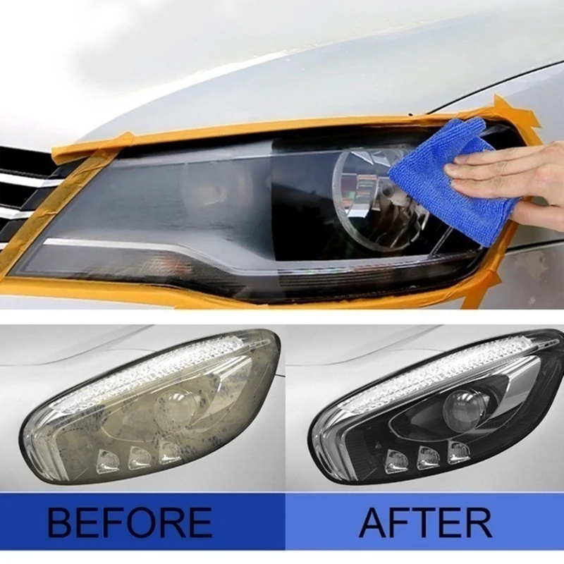 Car Headlight Cleaner 30ml Headlight Lens Restoration Fluid Repair