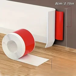Self - Adhesive PVC Skirting Line Border - 300cm (WHITE)