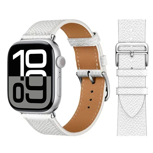 Premium Leather Strap for Apple Watch - Elegant and Durable Bracelet Correa