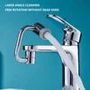 1080 Rotating Rotatable Spray Attachment Filter Extension Kitchen Faucet Extend 2 Mode Splash Filter Extension Stainless Steel 4