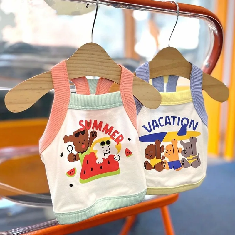 

Puppy Summer Clothes Dog Costume One Piece Suit Dog Clothes for Small Dogs 2023 New Cute Dog Apparel Dog Vest Pet Clothes