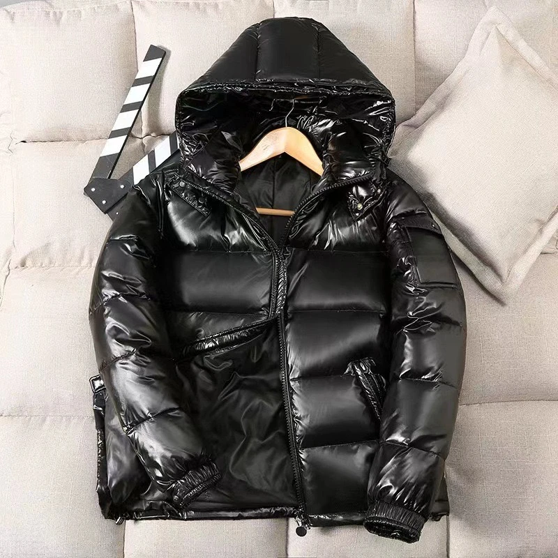 Men Puffer Jackets Winter Man Hooded Casual Duck Down Coats Male Outdoor Windproof Warm Jackets Size 4XL