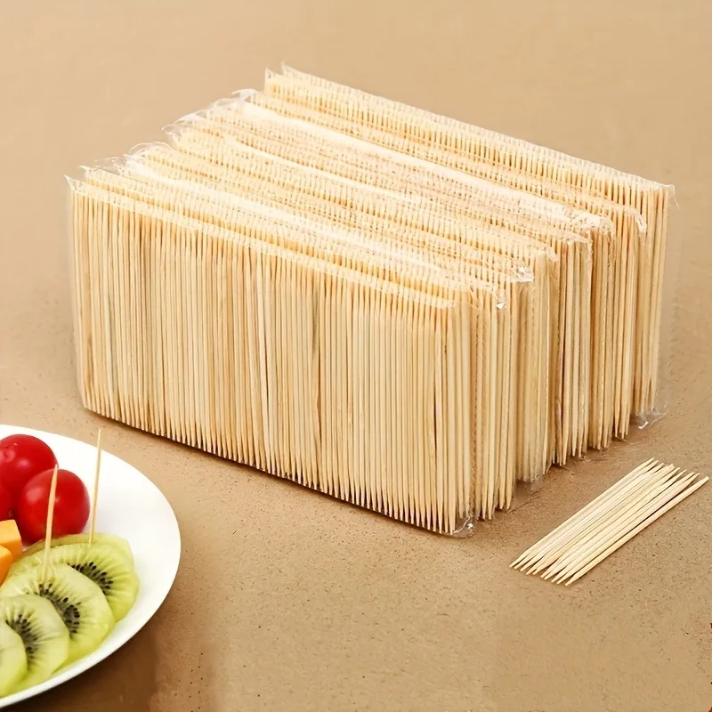 1000PCS Disposable Bamboo Toothpicks Home Restaurant Hotel Dining Table Accessories Portable Toothpicks Teeth Cleaning Tools toothpick set,toothpicks set,bamboo food picks