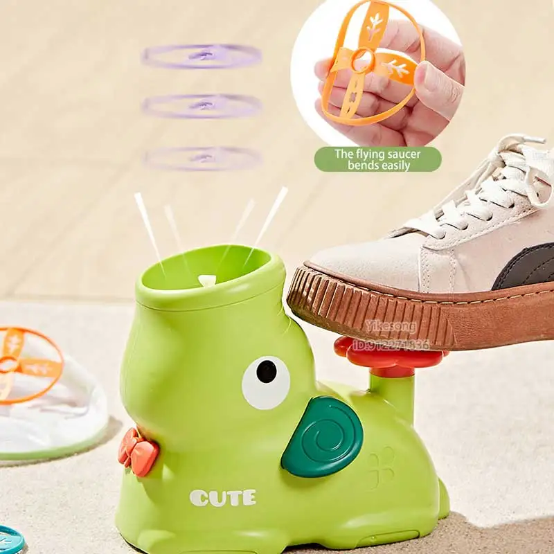 Foot Step On Flying Disc Air Rocket Launcher Saucer Jump Sport Game Elephant Duck Style Outdoor Propeller Garden Children Toy