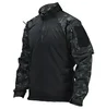 1/4 Zipper Outdoor Uniform Combat Tops Tactical Shirts Long Sleeve Paintball Airsoft Hunting Shirts Men Clothing Wear-resisting 2