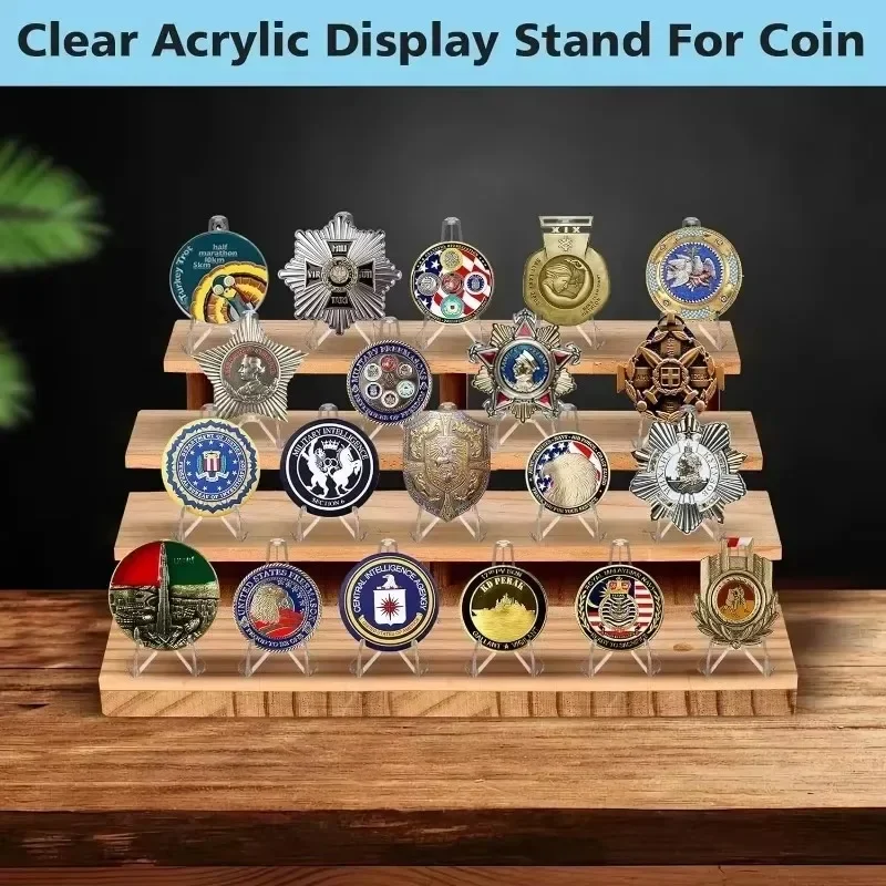 30-1PCS Acrylic Triangular Card Display Stand Mini Idol Photo Picture Holder Stands for Coin Sports Trading Cards Display Racks 4
