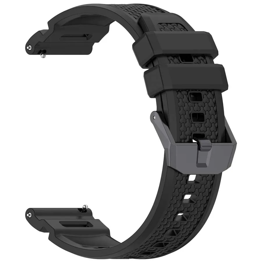 Enhanced Silicone Sports Wristband - 24mm Bracelet Strap
