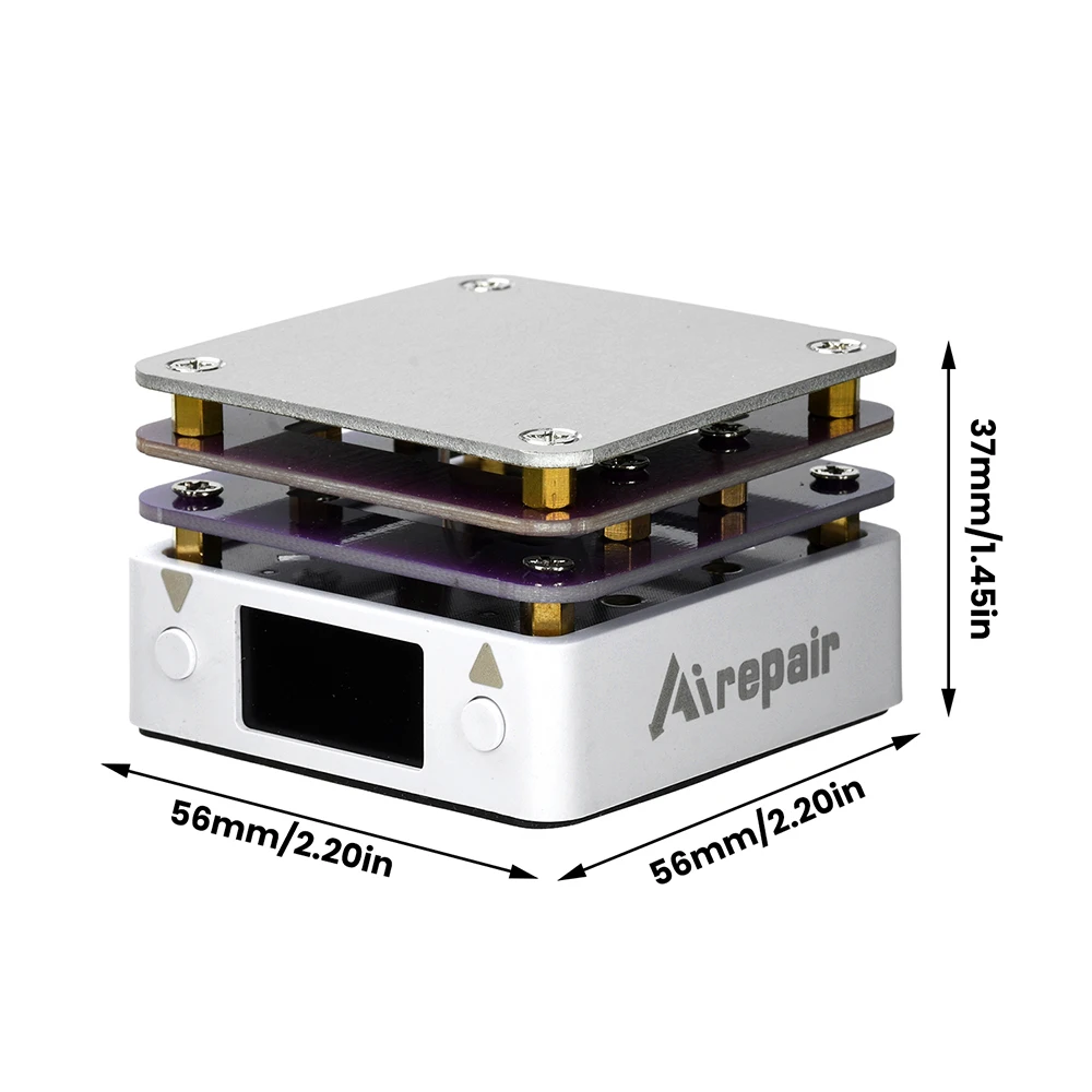 PD 65W 20V 미니 디지털 디스플레이 조절 가능한 가열 플랫폼 10-300 일정한 온도 타입-C 포트 PCB 수리용