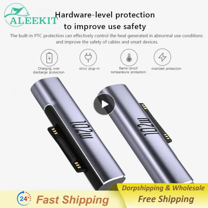 Per Microsoft Surface X 8 7 6 5 4 3 Go Book To Usb Type C Pd Adapter Tablet Convertitore Di Spina Di Ricarica Rapida Accessori Per Laptop