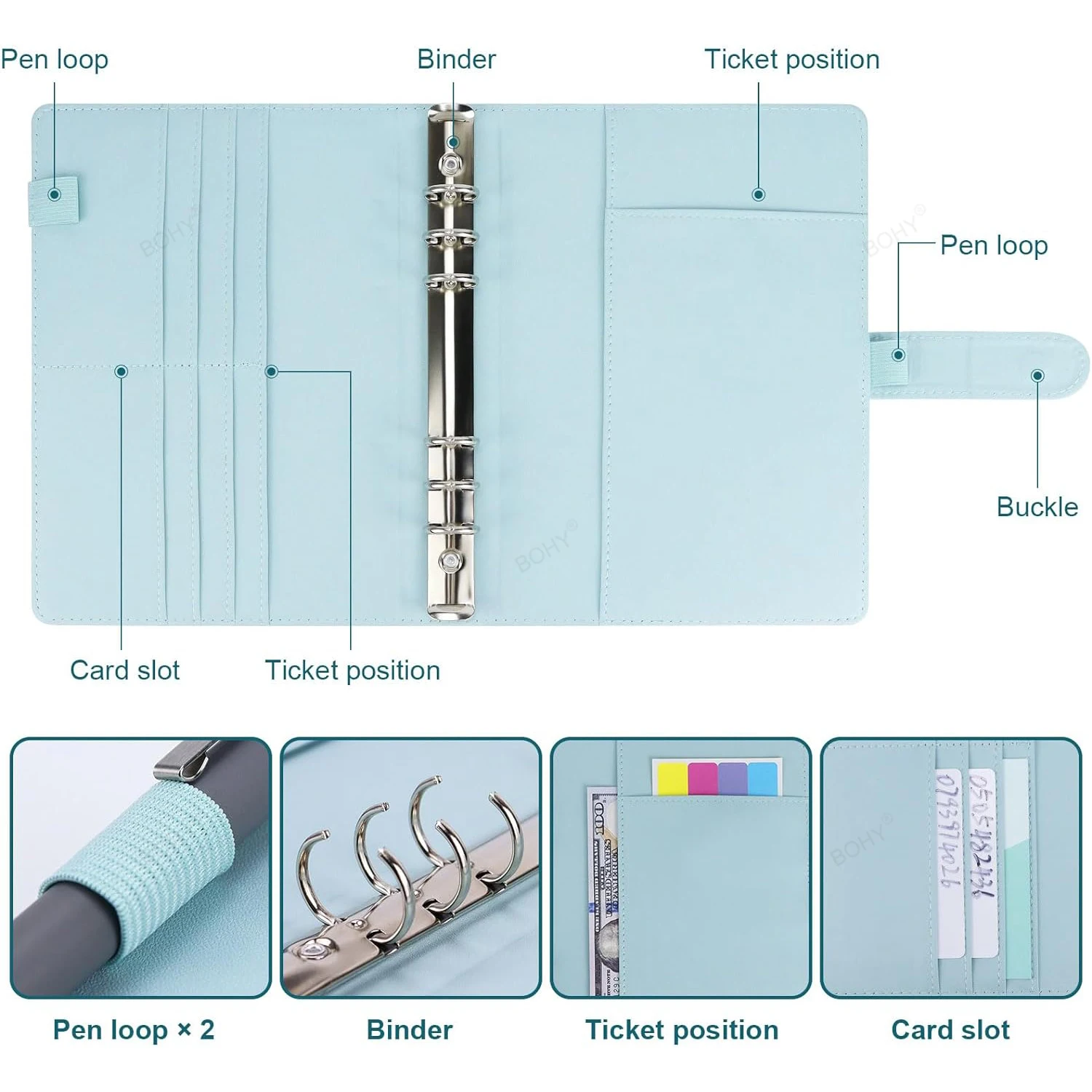 100 Envelopes Challenge Binder A5 Money Saving Budget Binder with Cash Envelopes Savings Challenges Book To Save $5,050