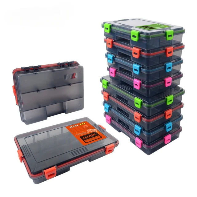 Fishing Lure Tackle Boxes 6/8 Baffles Plastic Fishing Accessories Storage  Case Double Sided High Strength Boxes - AliExpress