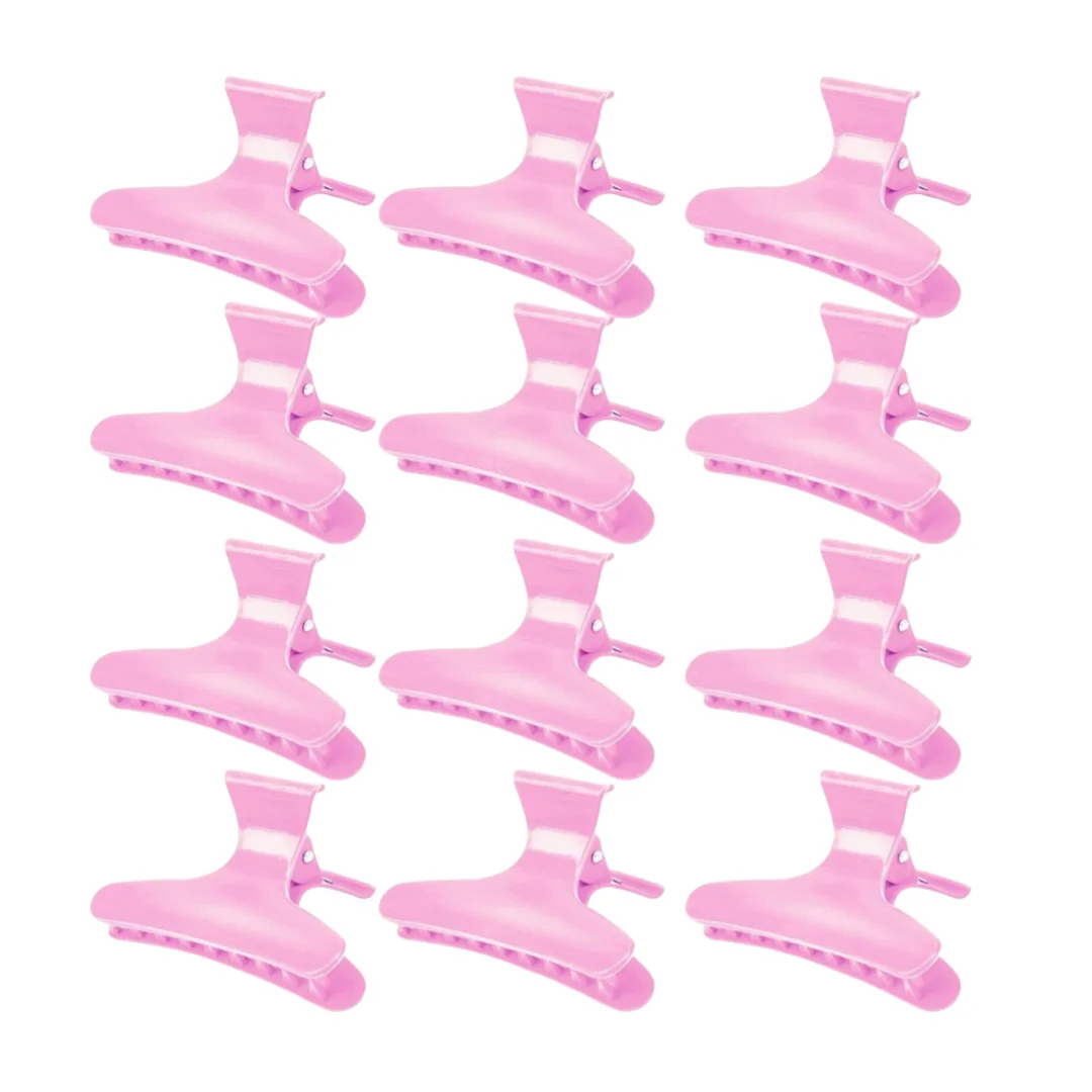 Elegant 12-Piece Butterfly Hair Clips Set - Non-Slip, Stylish Hair Accessories in Vibrant Colors