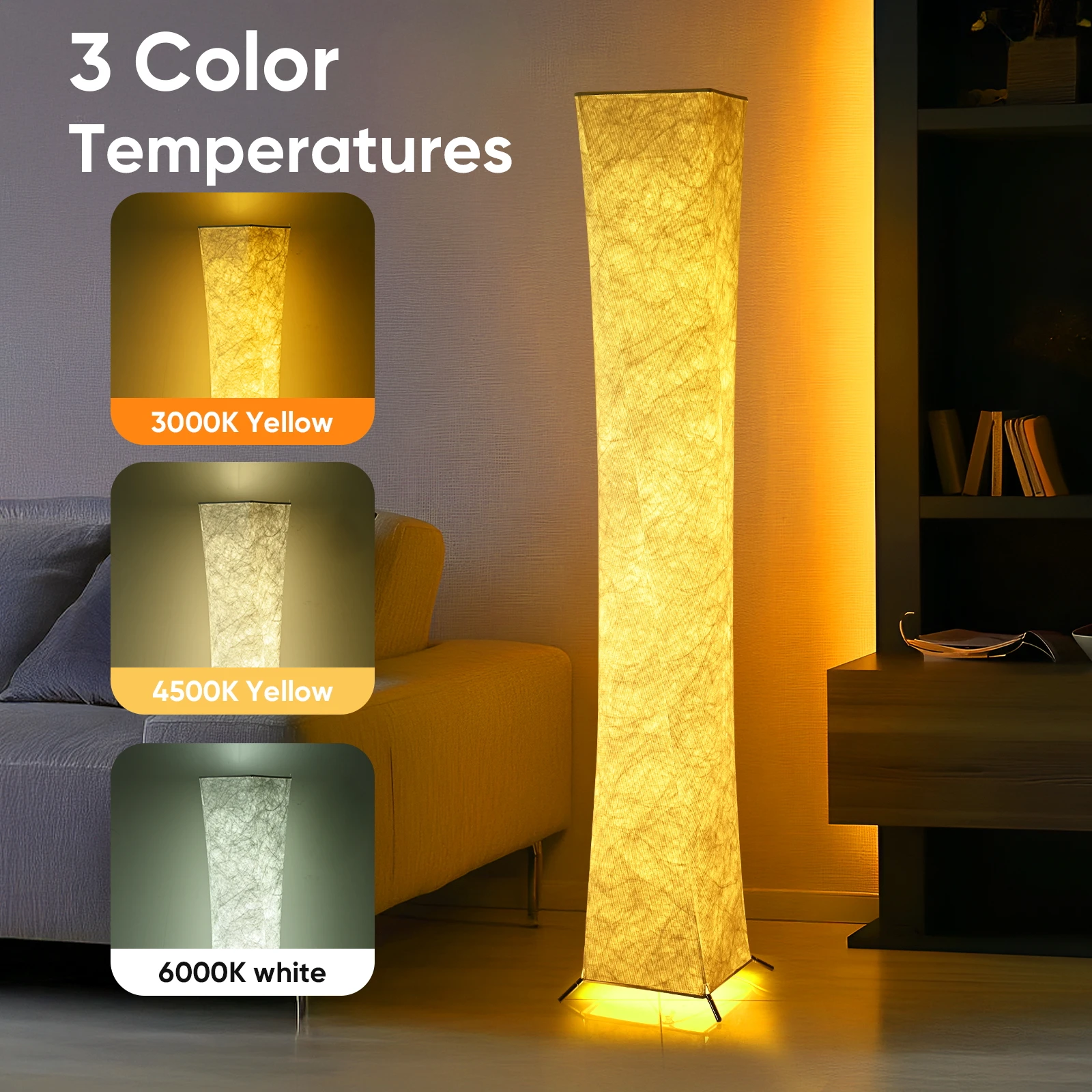 52" Modern Slim LED Floor Lamp 3
