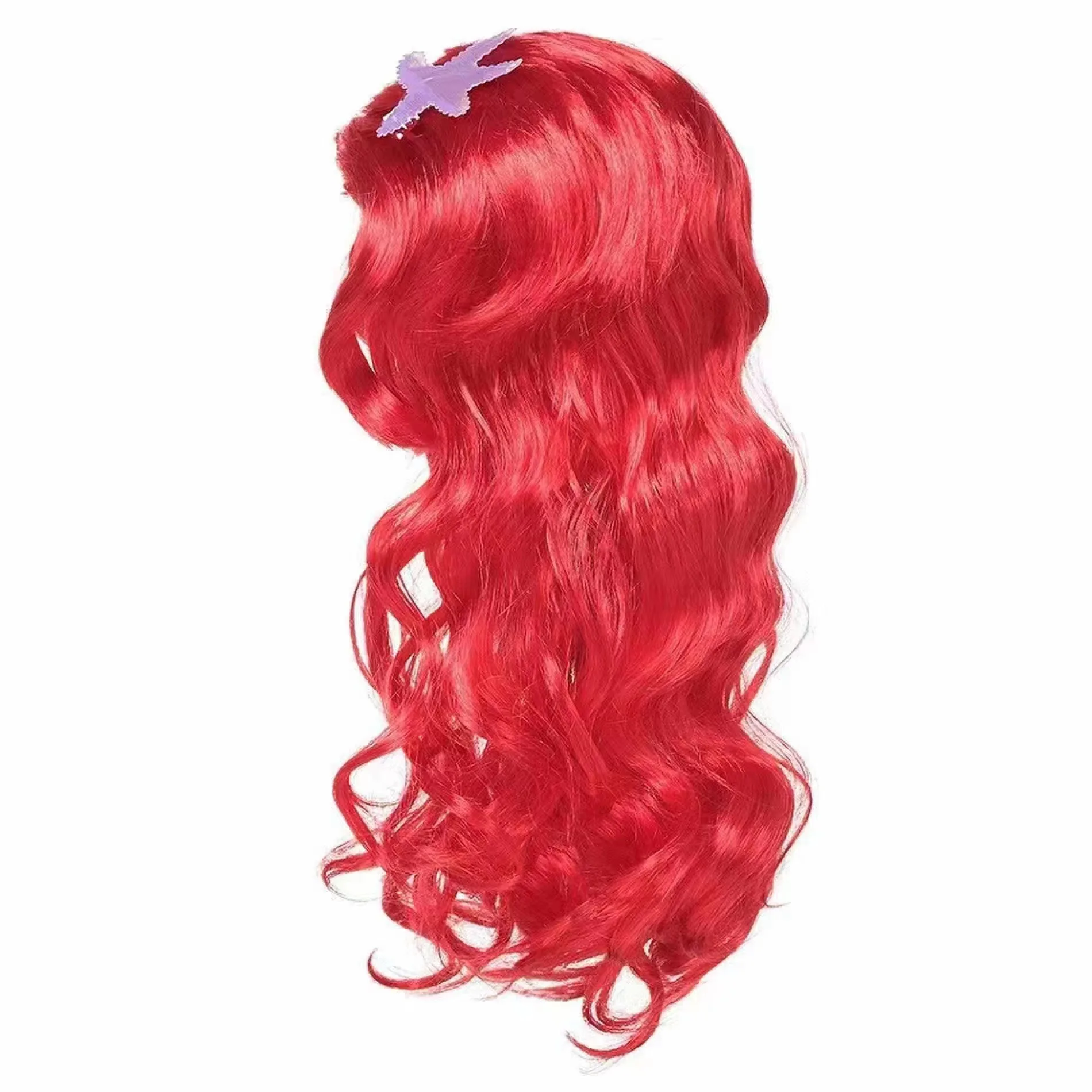 Girls Wednesday Wig Children Princess Cosplay Accessories Kids Rapunzel Elsa Anna Jasmine Mermaid Moana Mirabel Party Headwear