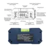 SHAHE MINI Magnetic Level Gauge Inclinometer Rechargable Angle Protractor Dual Axis Digital Angle Finder With Level Bubble 3