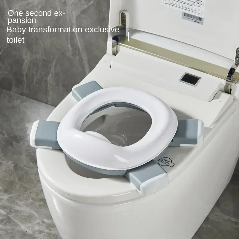 3 in 1 Travel Toilet Seat Foldable Children Potty with Bags Baby Pot Portable Silicone Baby Potty Training Toilet Seat for Kids 2