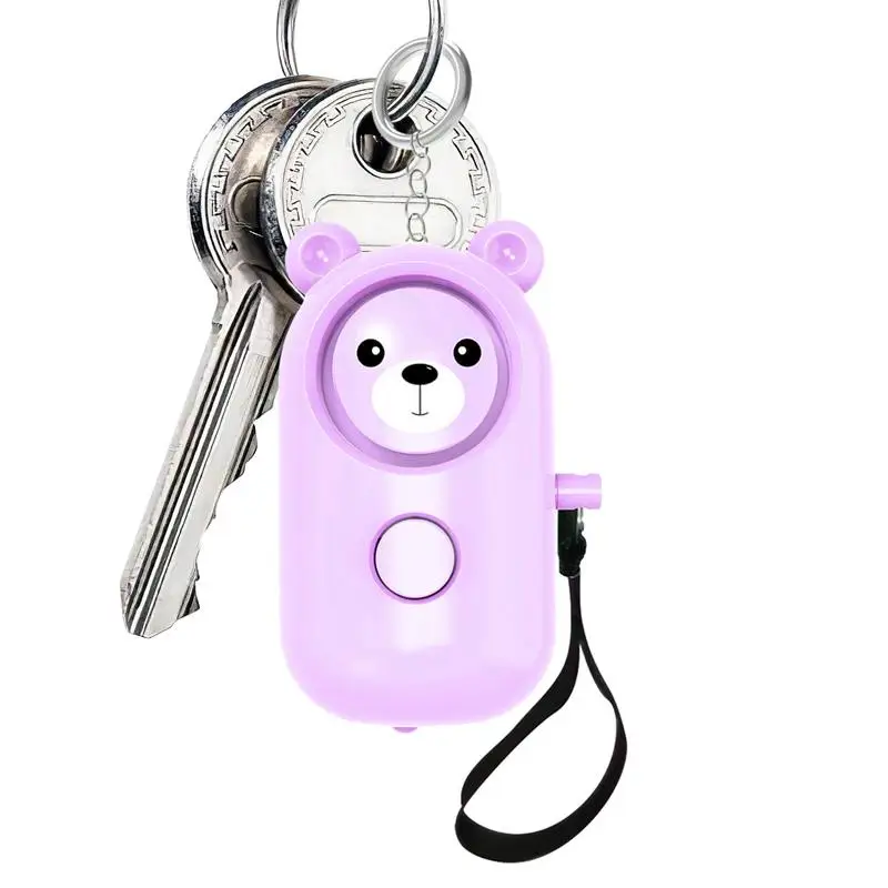 

Personal Safety Alarm Keychain Alert Device 130Db Personal Siren Ring With Led Light Key Chain Alarms For Women Kids Elderly