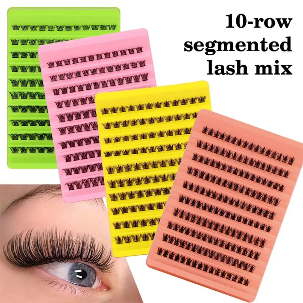 

New Product Ten Rows Mixed Single Cluster Segmented False Eyelashes Curling Three-dimensional Big Eyes Thick
