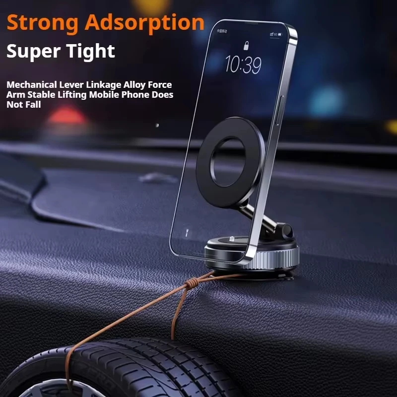 Multi-angles Car Cup Vacuum Magnetic Stand 360° Rotatable And Foldable Suction Phone Holder_voghion.com