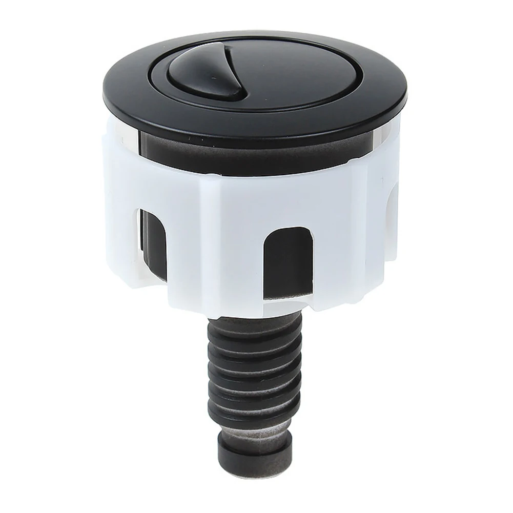 Toilet Flush Button Toilet Push Button ABS Dual Flush Water Saving Chrome For Cistern Tank 38-49mm Black Home Improvement Hardware