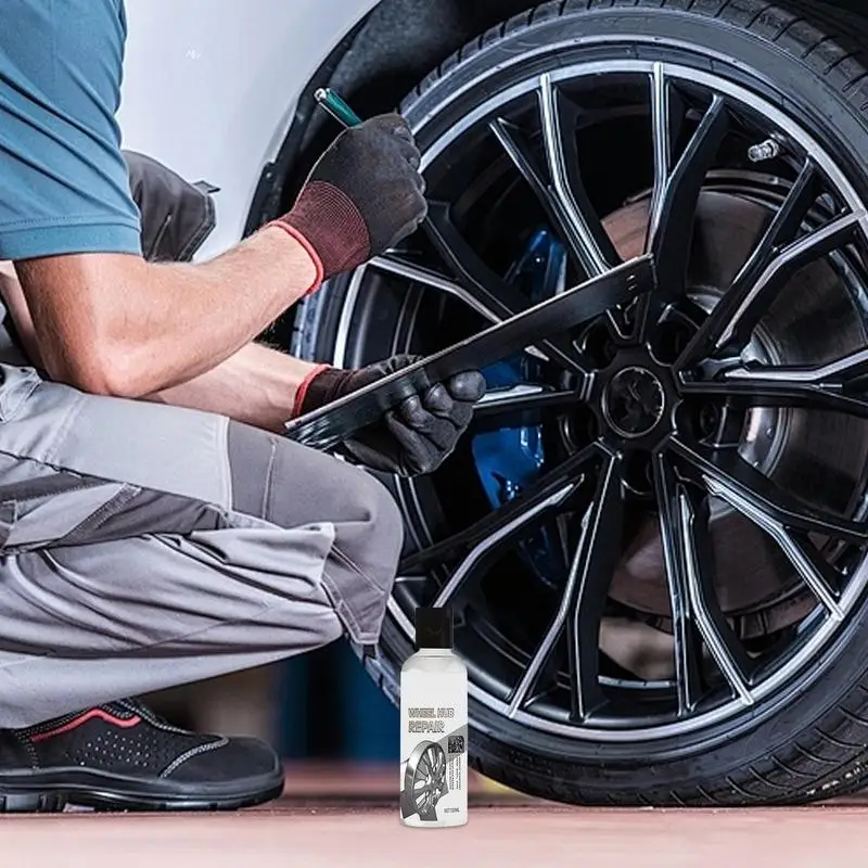 Car wheel chrome repair paste for metal rims wheel hub 100ml