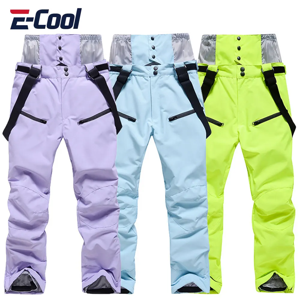 Women Thicken Ski Pants Windproof Waterproof Winter Snow Pants Outdoor Sports Snowboarding Warm Breathable Trousers skiing pants