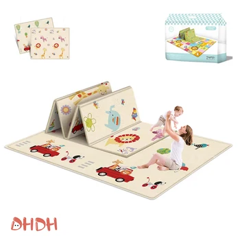 Double-sided Foldable Children Carpet Cartoon Baby Play Mat Educational Baby Activity Carpet Waterproof and Easy to Store 1