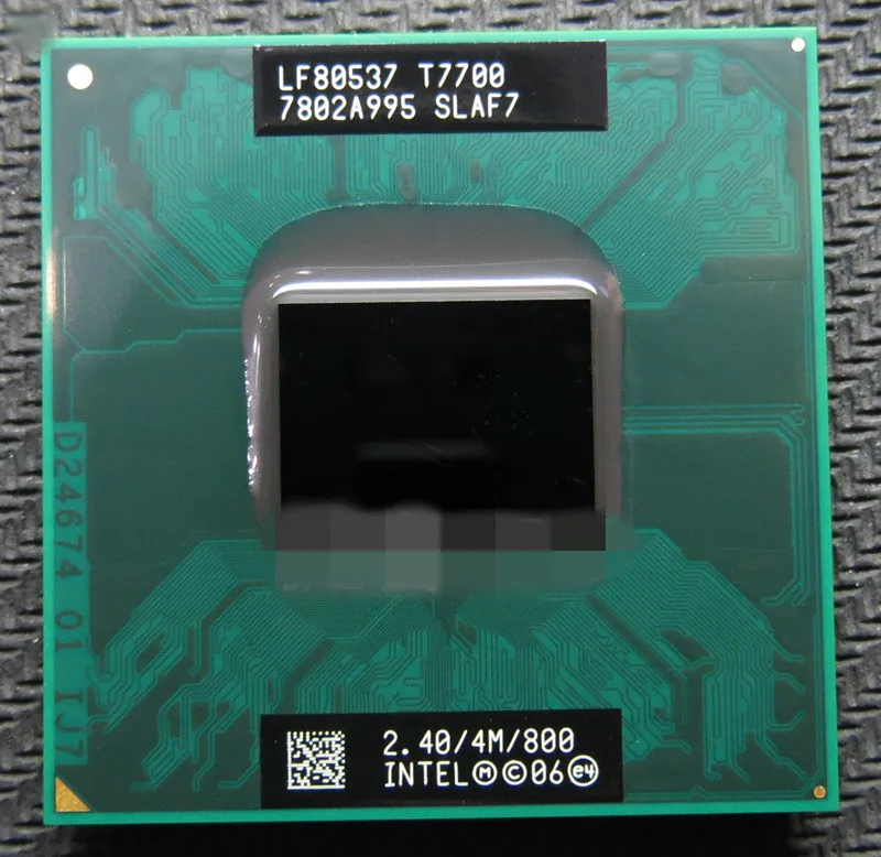 Free Shipping Laptop Core T7700 Cpu For Intel T7700 2.40/4M/800 Best Cpu Best Quality Processor Pga478