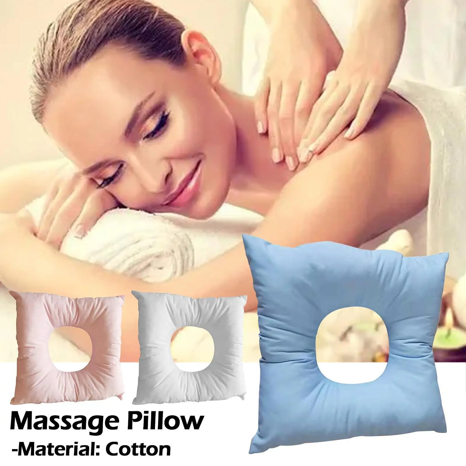Soft Hollow Massage Cushion Pillow For Massage Bed Table Face Down Rest