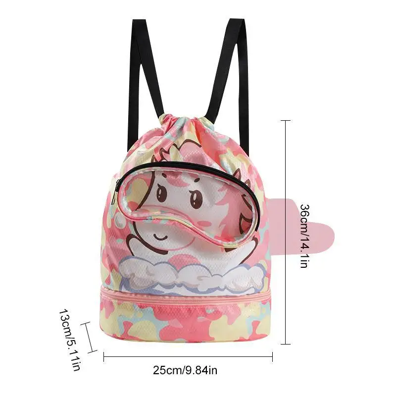 Mochila de natación impermeable para niños, mochila de playa para piscina  al aire libre, Combo de bolsas húmedas secas, bolsa de almacenamiento  deportiva ajustable, envío directo - AliExpress