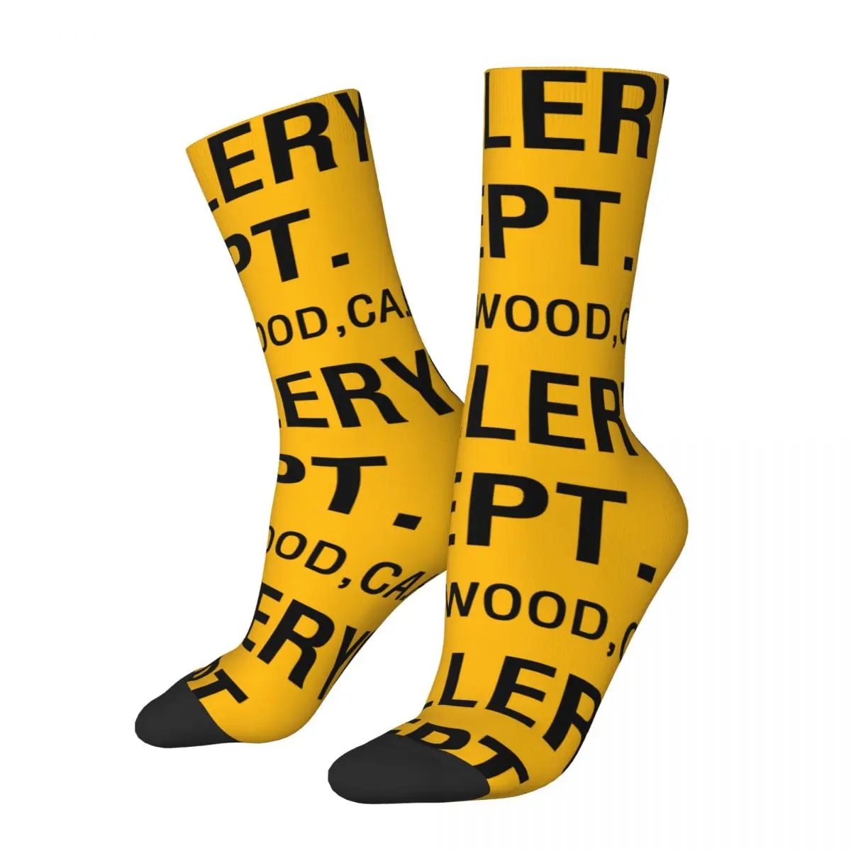 

Crazy Design Letter Print Gallery Theme Cozy Socks Merch All Season Fashion Alphabet Printed Cute Long Socks Sweat Absorbing