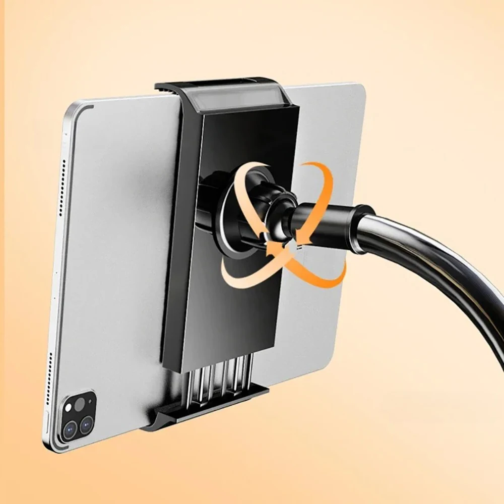 Lazy Bedside Phone Tablet Holder Flexible Gooseneck 75cm Clip Stand For iPad Samsung Xiaomi 4-11" Bed Desktop Bracket Mount